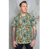 Chemise bowling hawaienne Rumble59 col cubain poche poitrine style greaser annees 50
