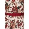 Robe ceremonie ecrue roses automnales col chemise swing Hearts and Roses London vintage