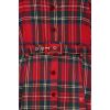 Robe chemise écossais rouge