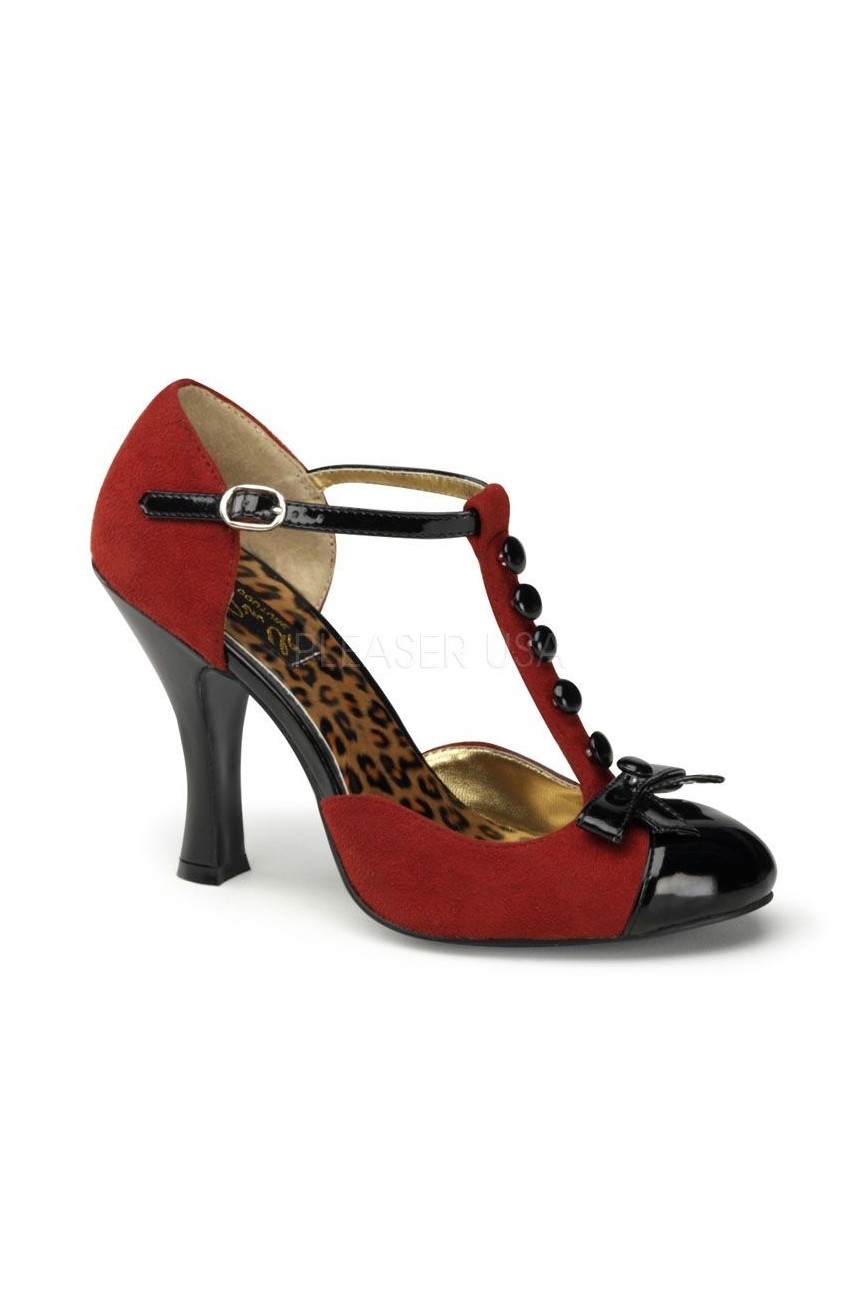 Chaussure pin up smitten 10 rouge