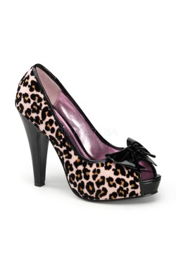 Chaussure leopard vert pin up