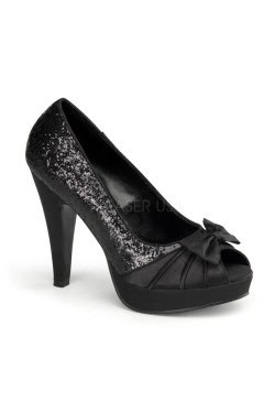 Escarpins a paillettes noires