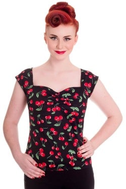 Haut cerises année 50