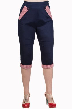 Pantacourt rockabilly en jean