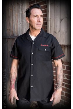 Chemise bowling rumble59 moto