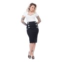 Petite Robe Noire Avec Superposition De Dentelle