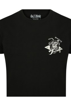 Tee shirt gas monkey Torch & hammer noir