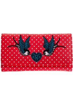 Portefeuille rouge rock