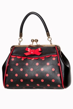 Sac vintage rock a pois rouges