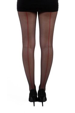 Collants retro avec liseret