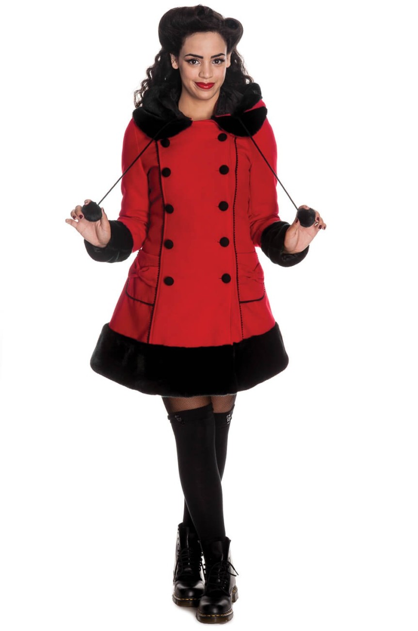 Manteau hell bunny rouge