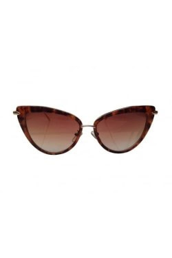 Lunettes vintage marron et dorrées